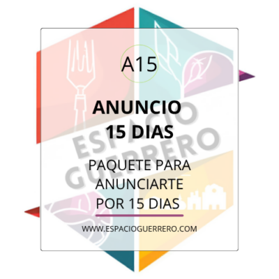 Anuncio paquete 15 días