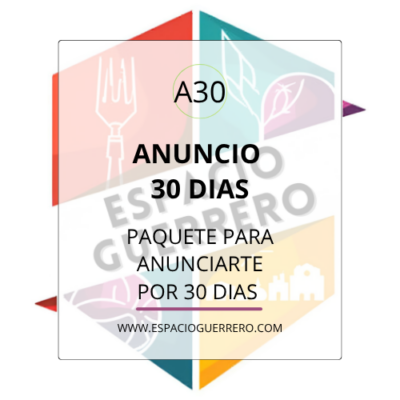 Anuncio paquete 30 días