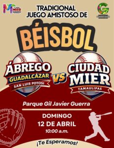 Juego Amistoso Beisbol Cd Mier Vs Ábrego Guadalcázar S.L.P.